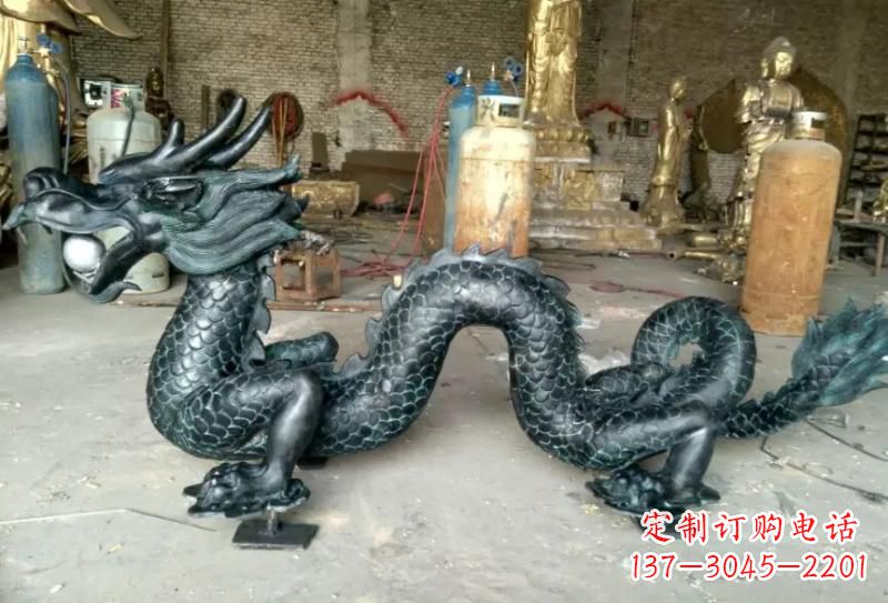 广西青铜龙戏珠专业装饰艺术雕塑