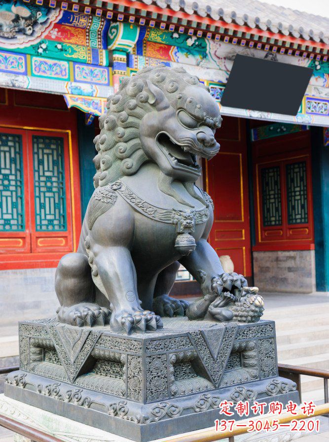 广西青铜狮子雕塑,精美北京狮雕塑