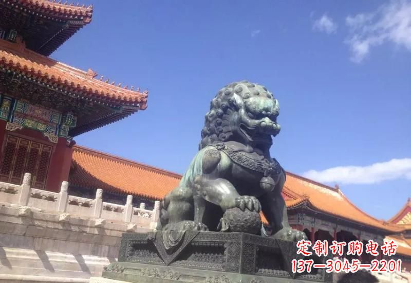 广西青铜狮子雕塑