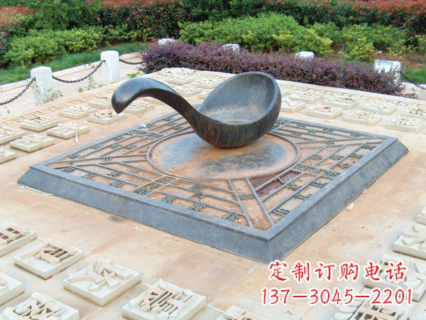 广西青铜司南指南针铜雕