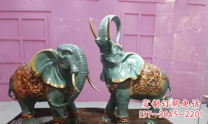 广西青铜小象雕塑 (3)