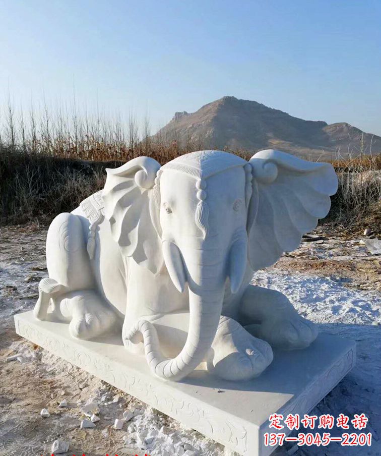 广西追忆历史,清明上坟大象石雕