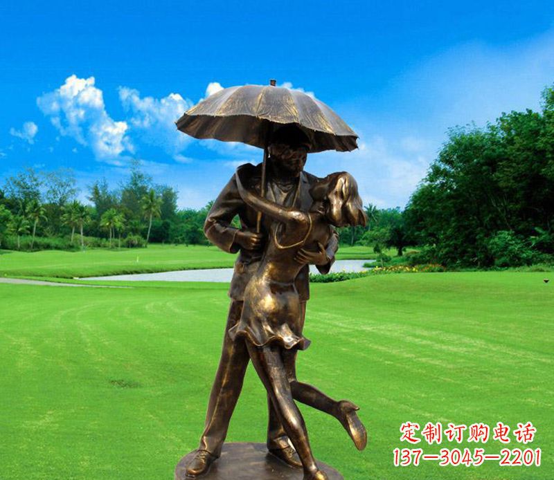 广西中领雕塑-专业制作情侣公园景观雕塑