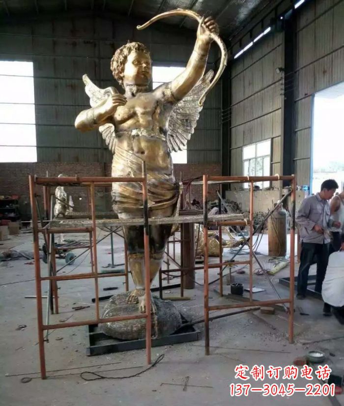 广西尊贵的丘比特铜雕塑