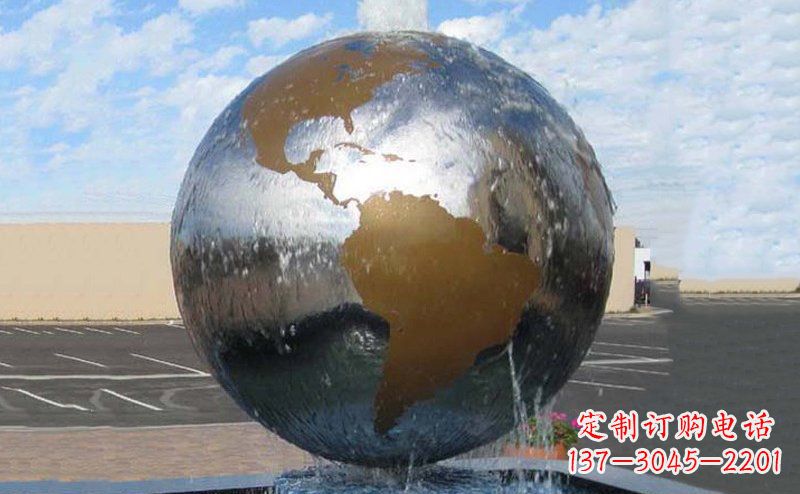 广西精细不锈钢地球雕塑,让您的家居更有文艺范