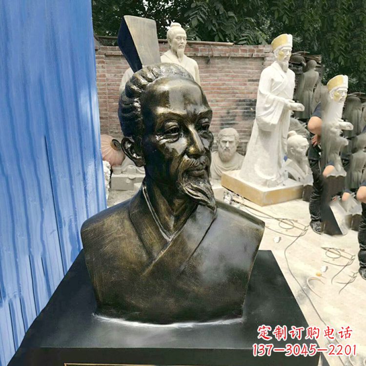 广西屈原雕塑仿铜头像,让您享受美好的艺术之美