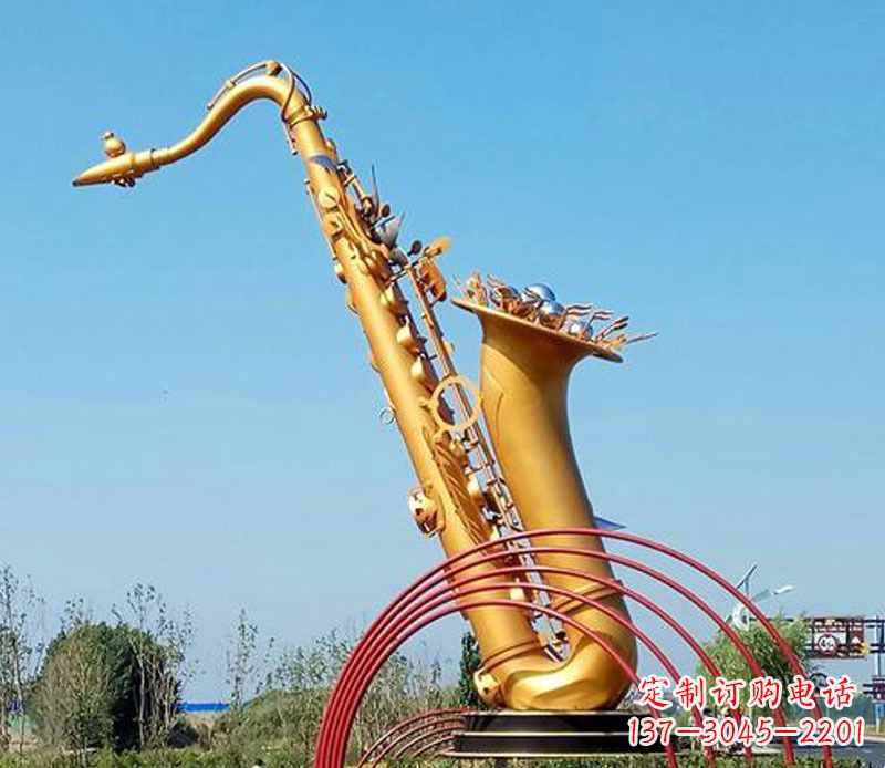 广西中领雕塑:萨克斯铜雕高质量制作