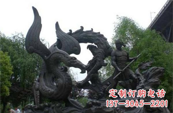 广西赛龙舟铜雕,青史留驰名!
