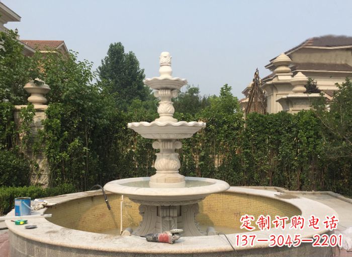 广西三层喷泉公园石雕--唤醒公园原始的气息