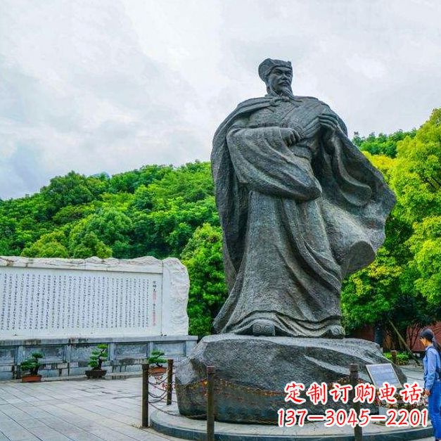 广西汇聚历史荣光——中领雕塑诸葛亮雕塑