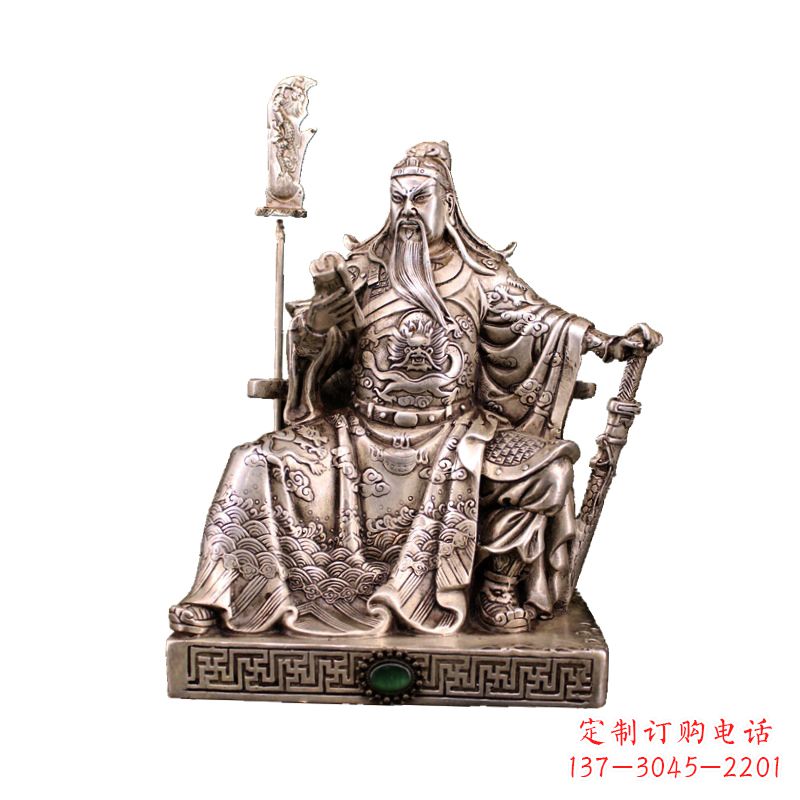 广西体现英雄风范的关公雕塑