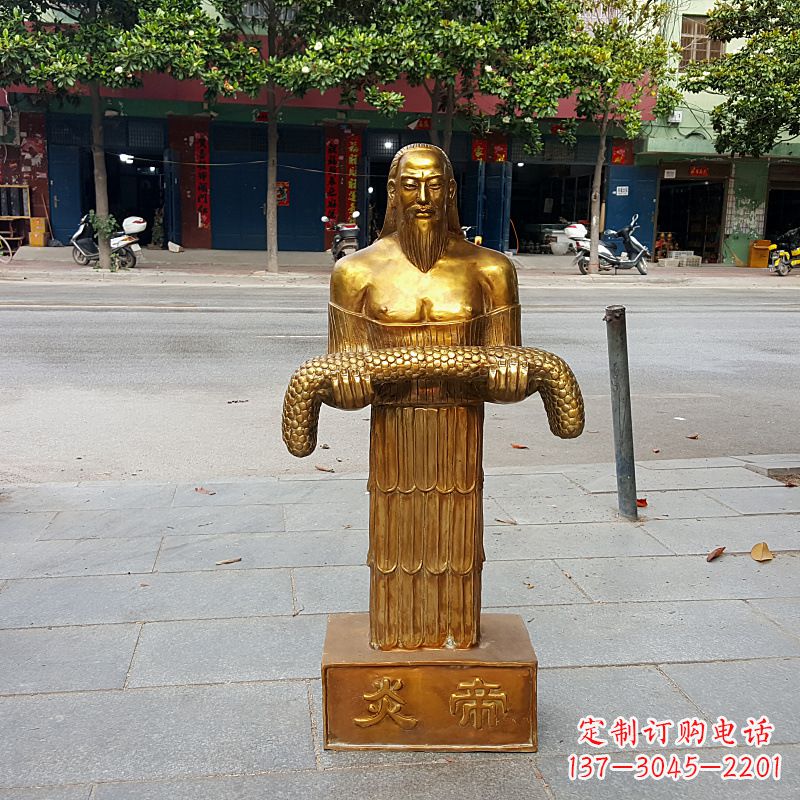 广西昆仑山神农雕塑像,传承古老艺术