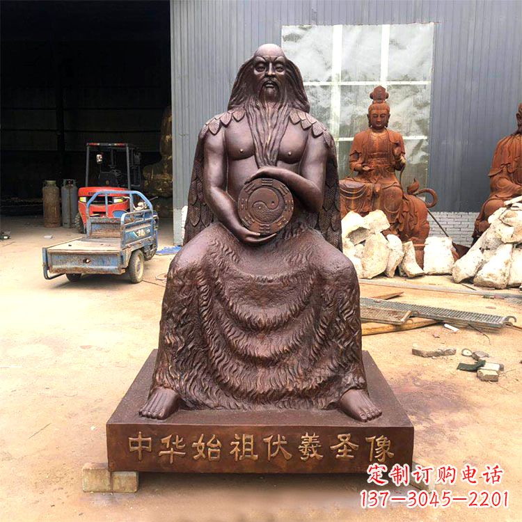 广西中华传统历史雕塑——华始祖伏羲像