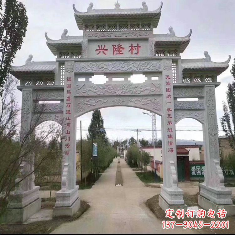 广西牌坊雕塑--武当山艺术之美