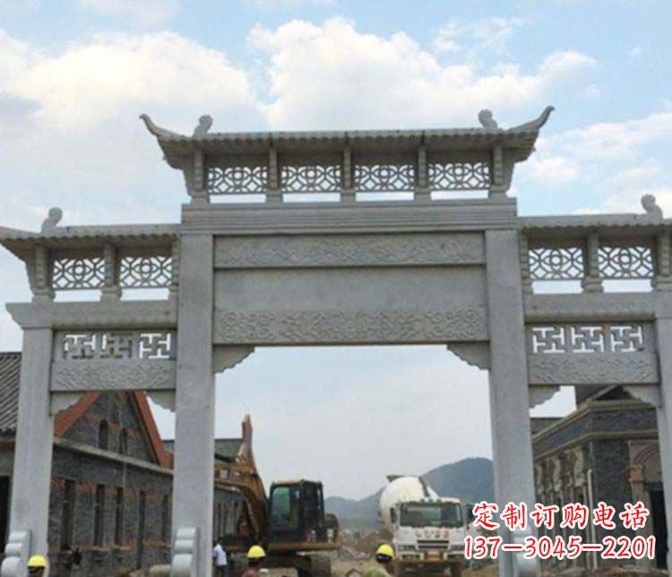 广西牌坊大理石石雕:显露美丽的古典风情