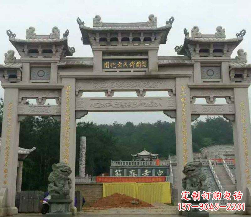 广西中领雕塑:顶级大理石牌坊石雕