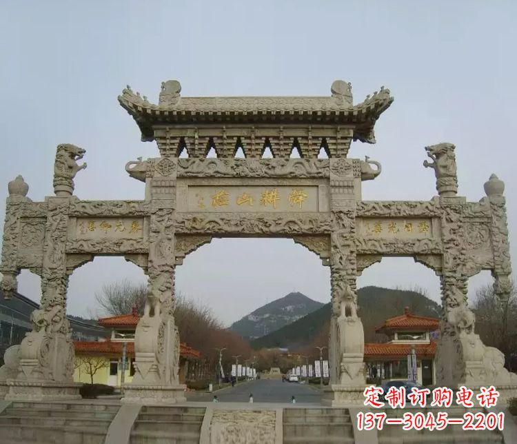 广西铭刻美好时光,中领雕塑牌坊石雕