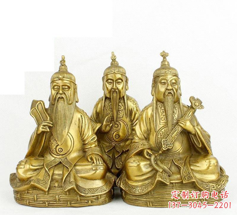 广西三清祖师神像铜雕,古典经典展现