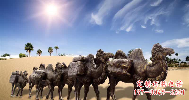广西中领雕塑沙漠骆驼铜雕制作工艺与定制标准