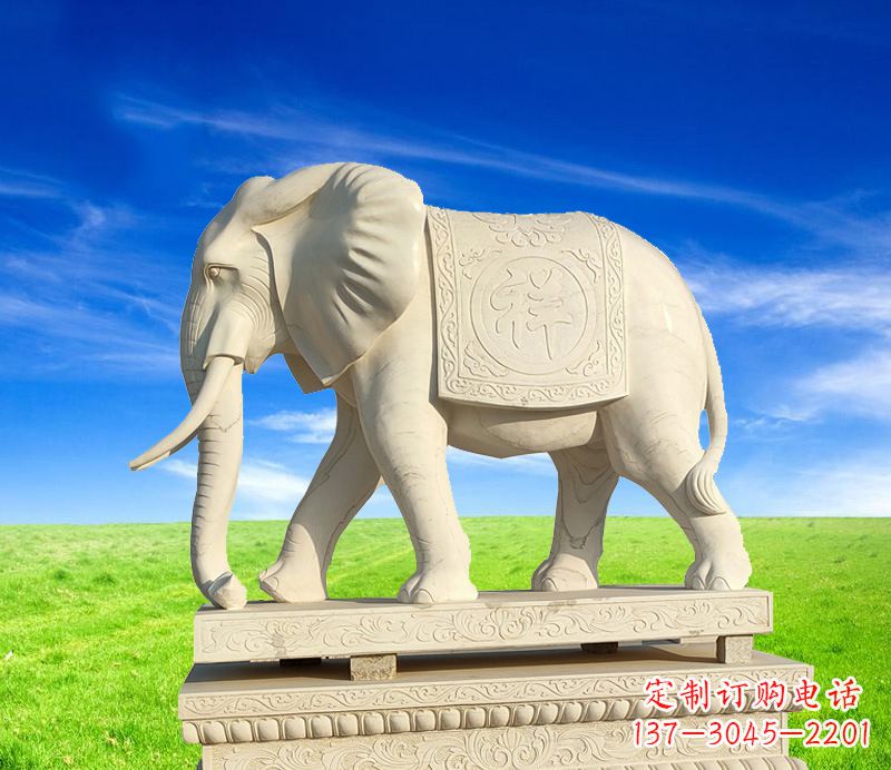 广西上坟大象的石雕