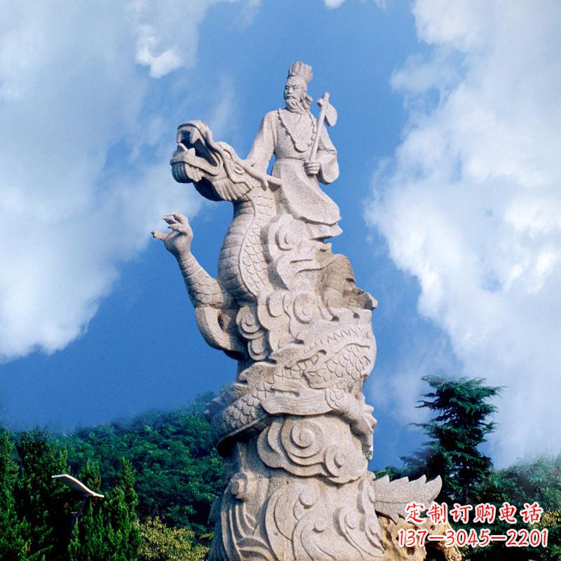 广西具有历史意义的颛顼汉白玉雕塑