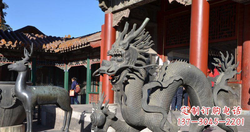 广西中领雕塑厂家的青铜神龙雕塑,以神龙作为主…
