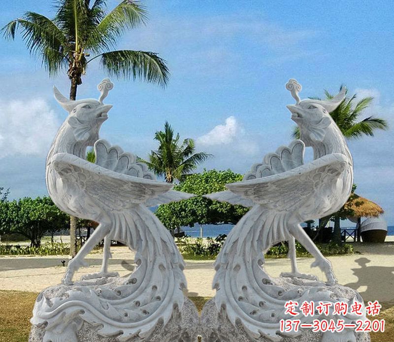 广西精美凤凰石雕,让你的空间闪耀光芒