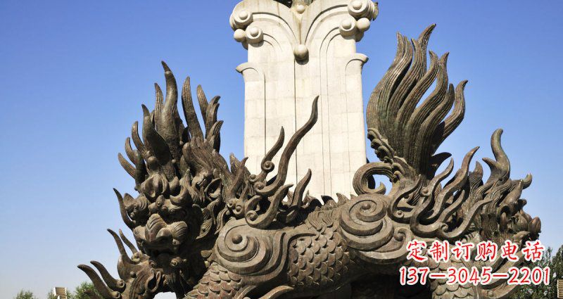 广西中领雕塑:神兽火麒麟铜雕定制