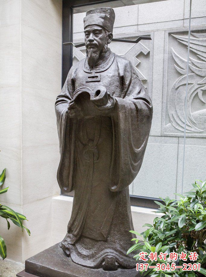 广西精美沈括古代人物铜雕