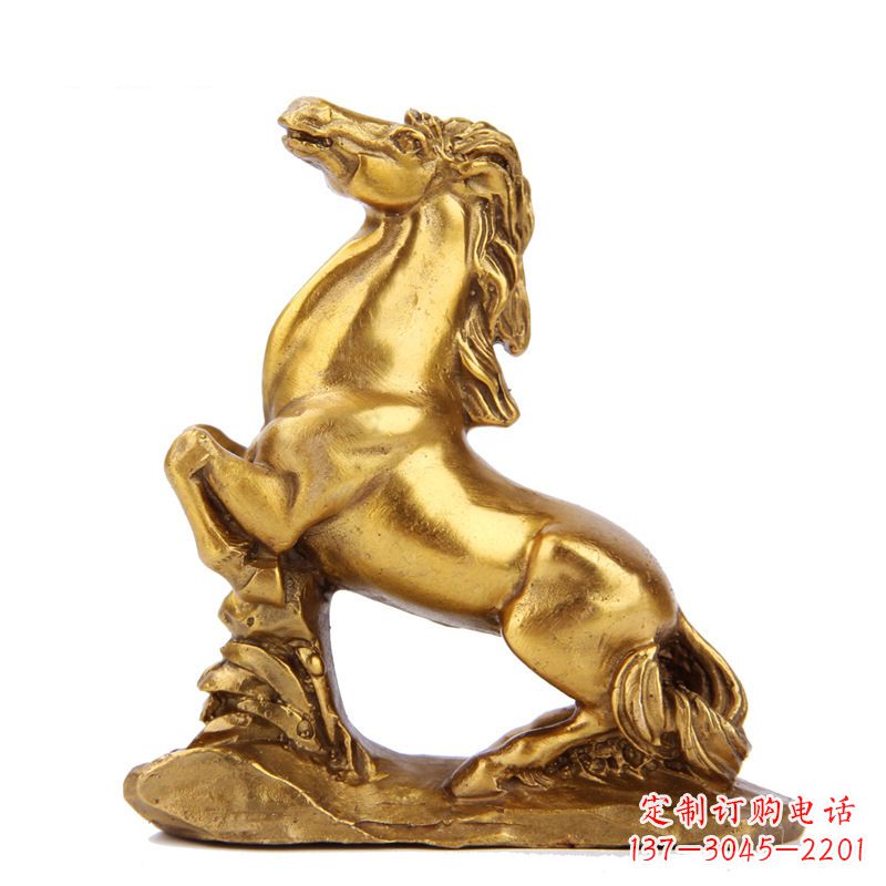 广西精致铸铜马雕塑,古典微雕叠置美感