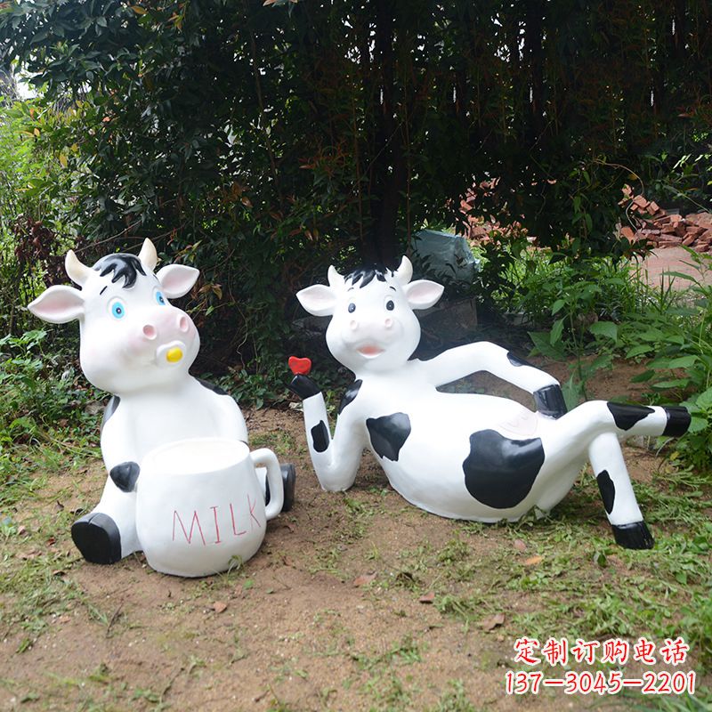 广西中领雕塑出品:生肖牛卡通雕塑