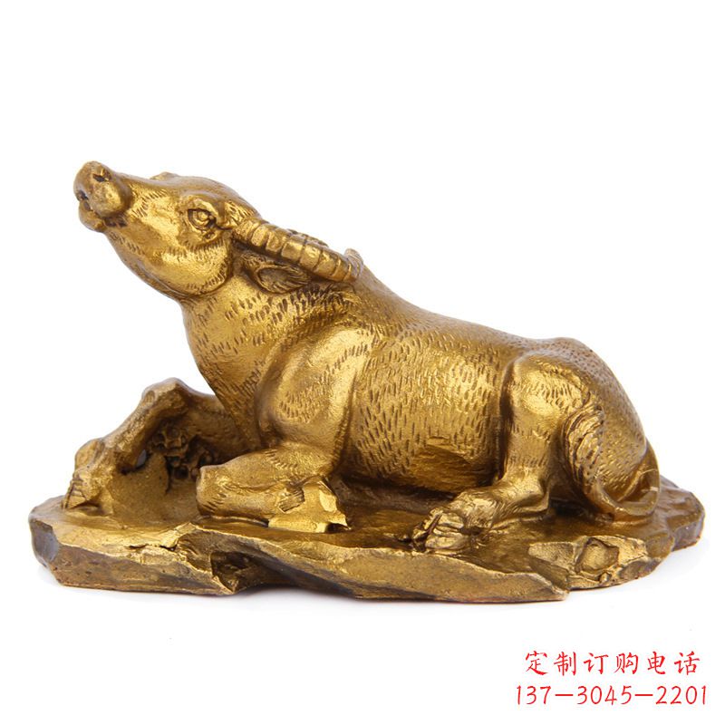 广西生肖牛-铸铜鎏金动物雕塑摆件