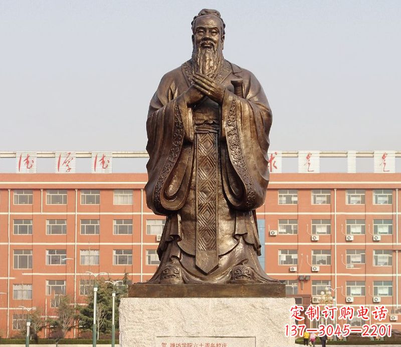 广西传承孔子雕塑,传播中华文化