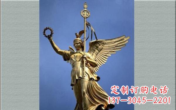 广西优雅的胜利女神铜雕