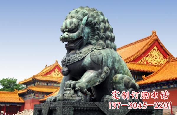 广西贵族气派,古典青铜狮子雕塑