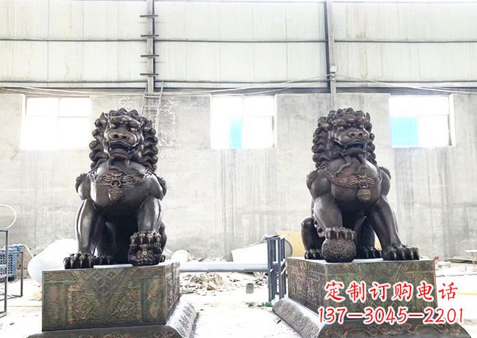 广西中领雕塑专业生产高端铜狮子雕塑。狮子雕塑…