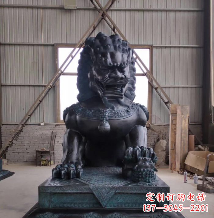 广西中领雕塑狮子铜雕塑,壮丽展现王者之气!