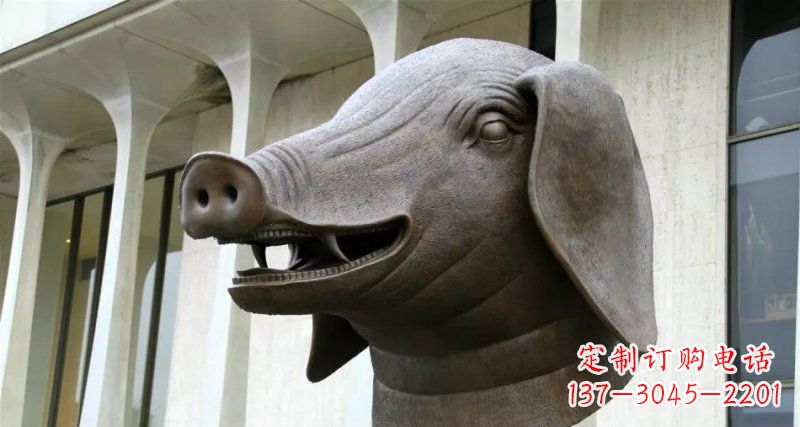 广西十二生肖兽首铜雕 (2)