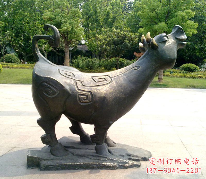 广西十二生肖铜雕摆件