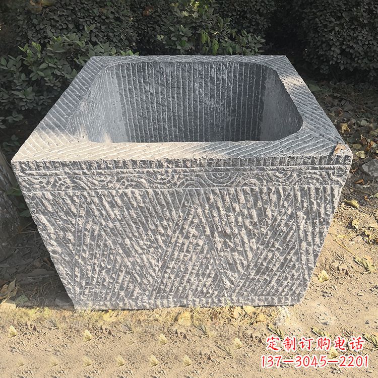 广西精致石雕水槽,融合精美工艺