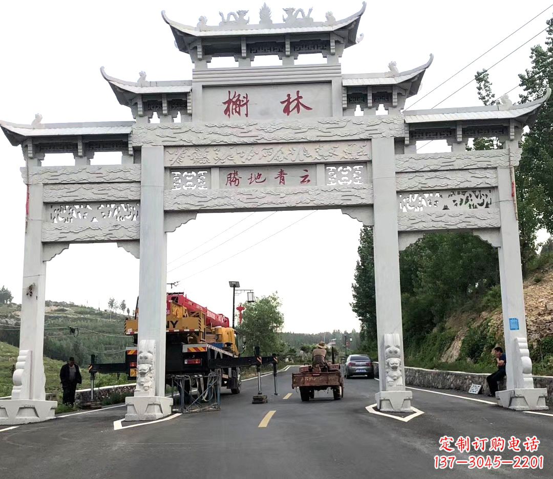 广西石雕 石材 牌坊牌楼