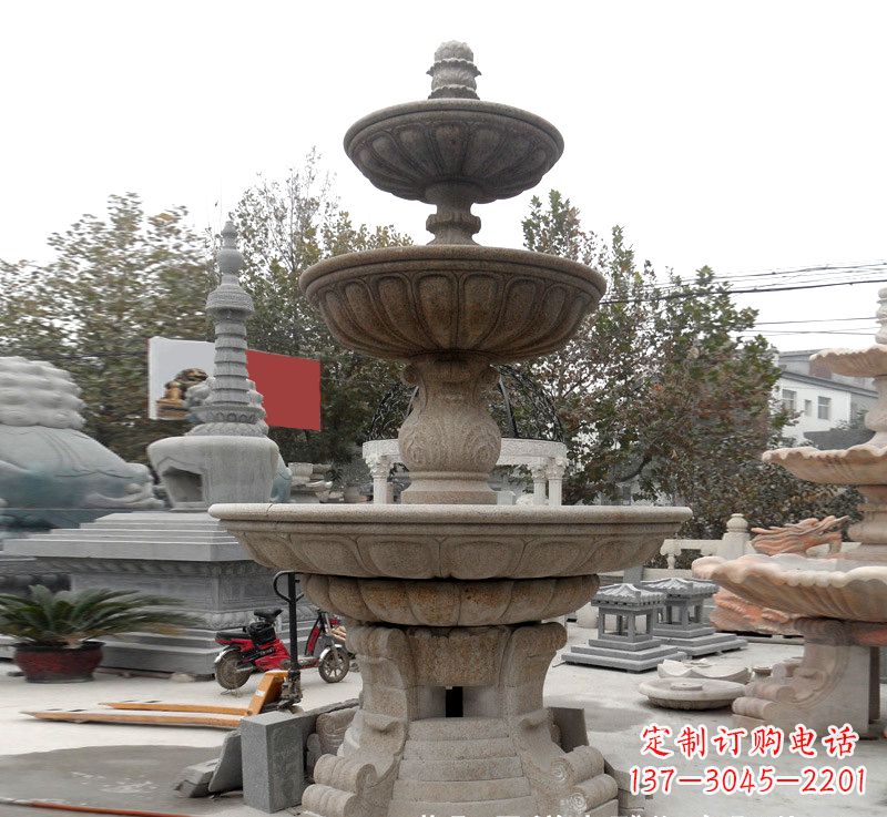 广西钵式喷泉雕塑,精美装饰您的家园