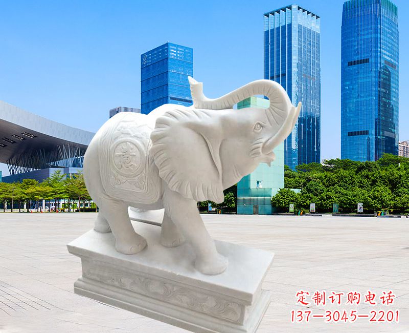 广西石雕大象喷泉