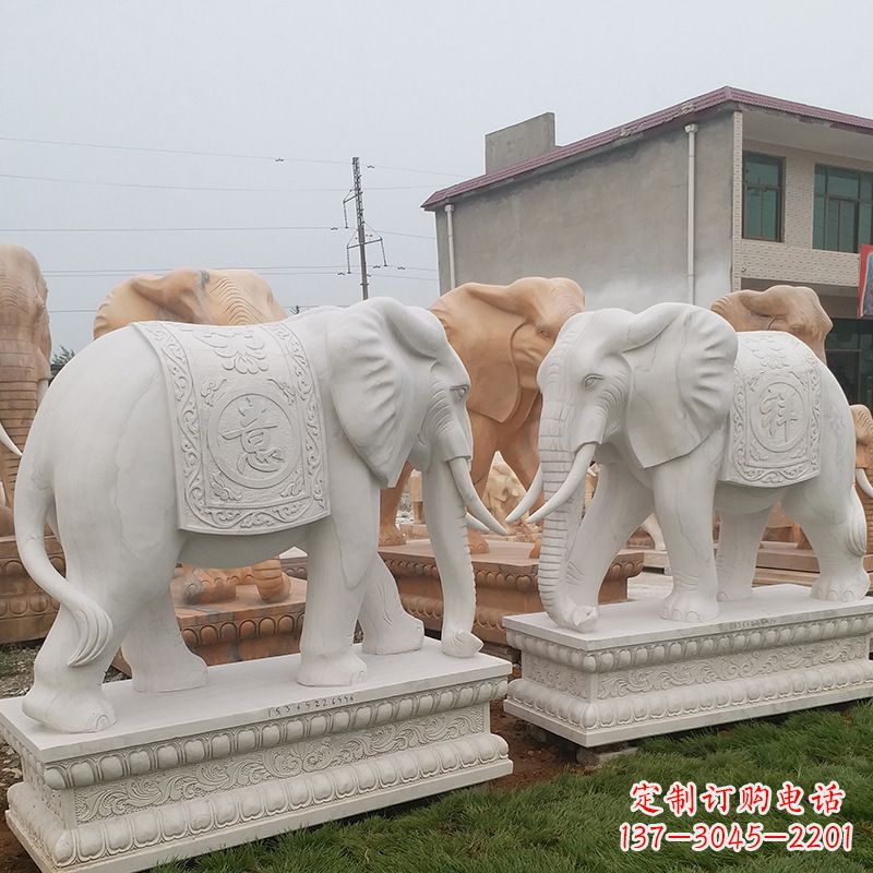 广西精美大象雕塑,让你镇宅更加靓丽