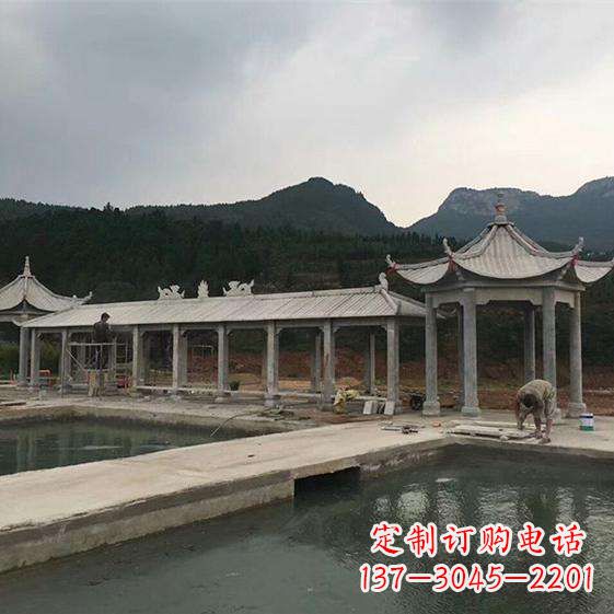 广西多功能石雕长廊雕塑