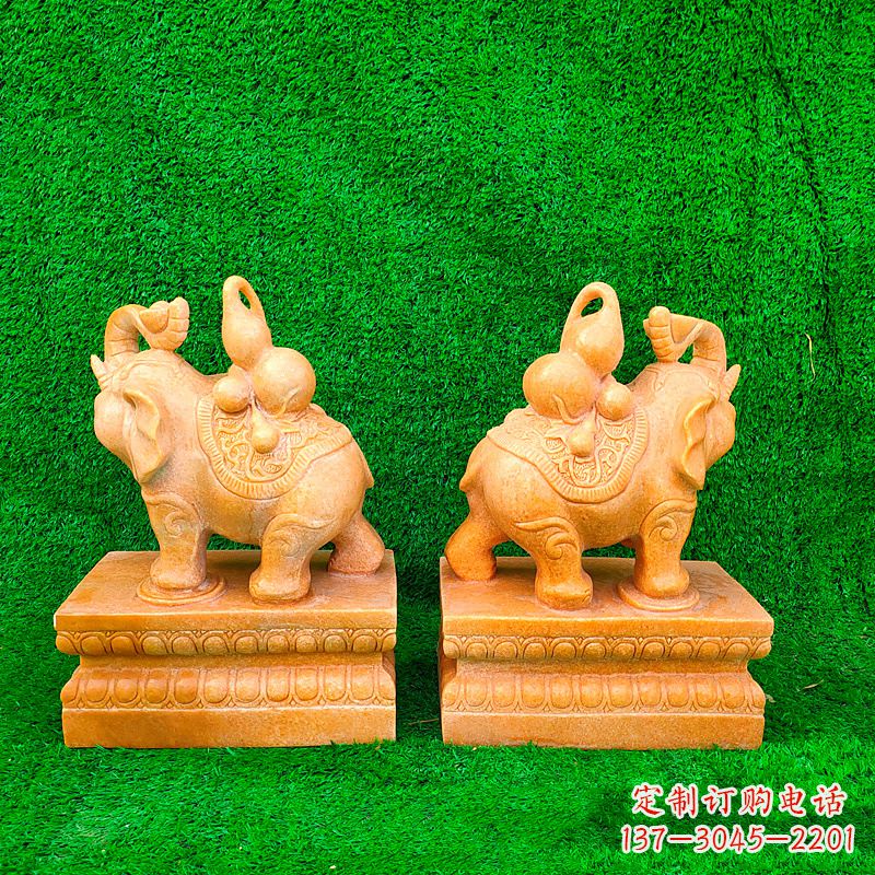 广西精美大象雕塑,点缀美好家园