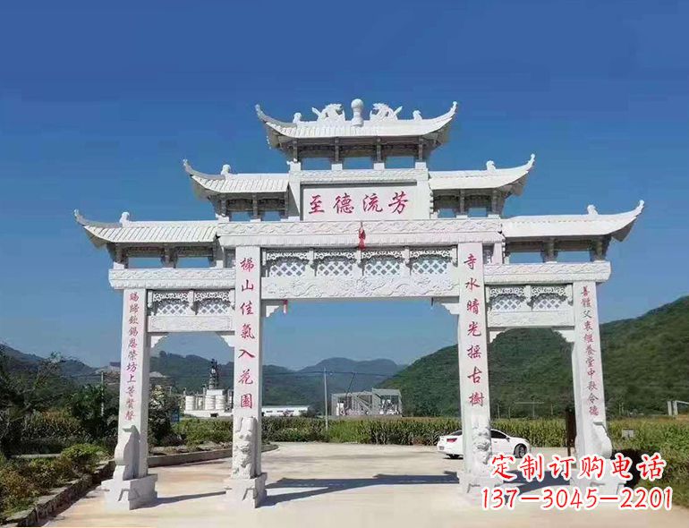 广西匠心制作,精致牌坊雕塑