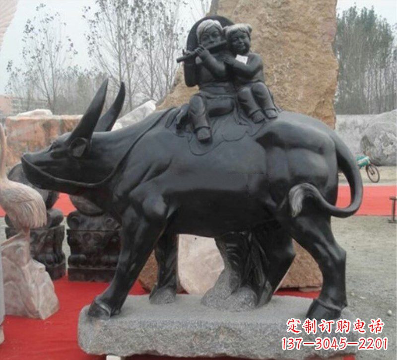 广西传承经典,表达淳朴——牧童雕塑