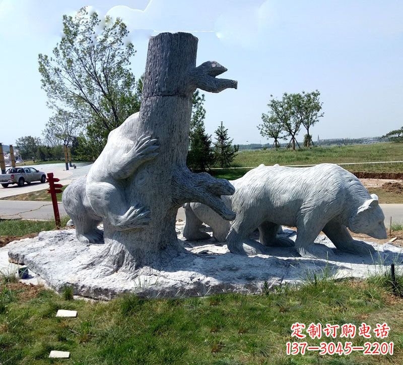 广西欧洲风格狗熊公园雕塑