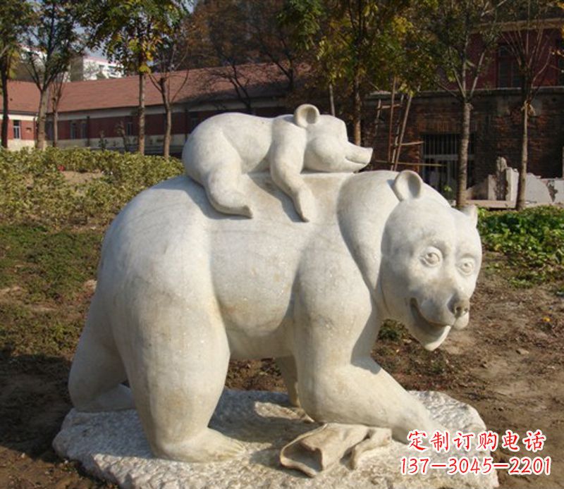 广西狗熊雕塑景观,给你一个精美园林